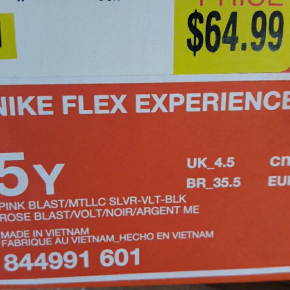NIKE FLEX EXPERIENCE 5Y PINK BLAST - Picture 5 of 8